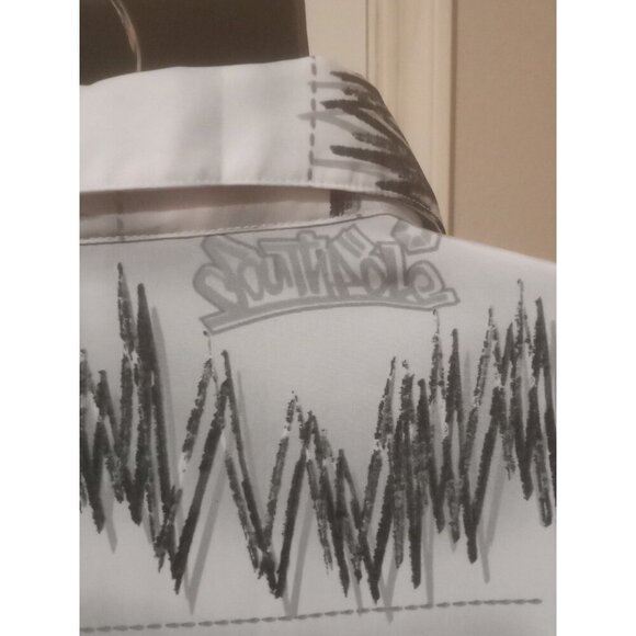 SOUTHPOLE Boy Hip Hop Print Short Sleeve Button Up Shirt Men’s Size 3XL Logo - Picture 10 of 14
